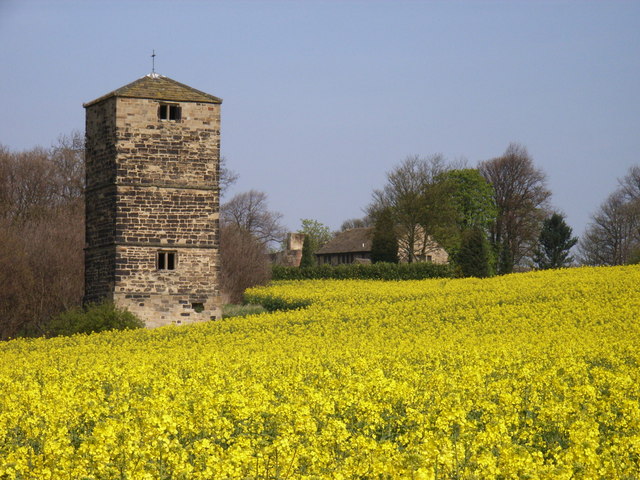 Photo of a tall water tower made of stone